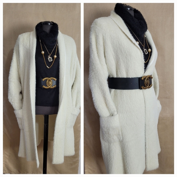 MINK Sweater Coat / M / L - Picture 6 of 12